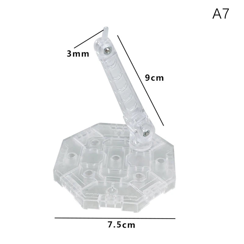 Innovative And Practical Handmade Doll DIY Holder Action Figure Model Base Display Stand Black Bracket For 1/144 HG RG