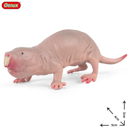 Oenux Wild Animals Simulation Rodent Marmot Mouse Model Squirrel Rat Chinchilla Action Figure Figurine Collection Cute Kid Toy