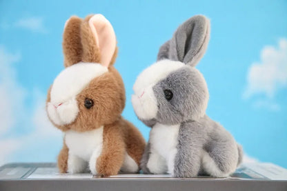 Imitation Rabbit Plush Pendant Lovely White  Doll Key Chain  Backpack  Gift Girl Cute  Keychain