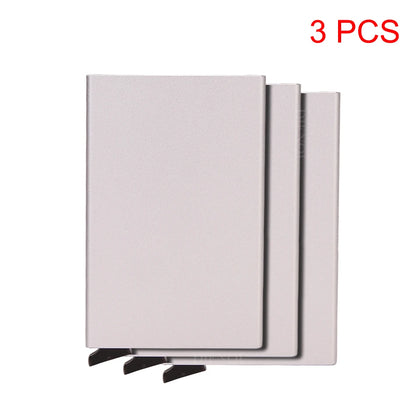 Rfid Credit Card Holder Metal Thin Slim Smart Wallet Men Women Wallets Pop Up Minimalist Small Black Purse Mini Walets for Men