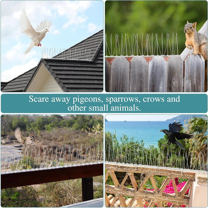 Bird Spikes Repellent Supplies Scarecaper Pigeons Animal Repeller Deterrent Amazes Birds Anti Outdoor Pest Control Products Home