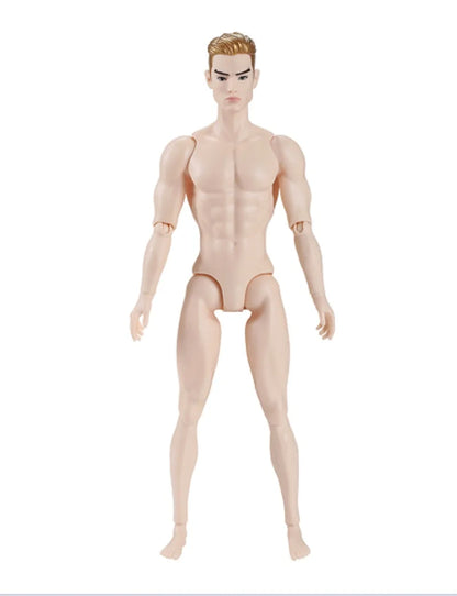 30CM Beige Coffee 1/6 Male Yoga Doll Body DIY Dressing Doll Figure Parts Accessories for Collectible Toys