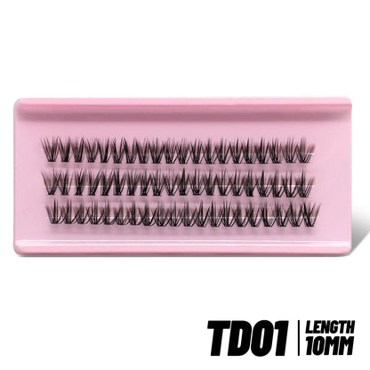 GROINNEYA Eyelashes Clusters 320 pcs Natural Eyelash extension Cluster Lashes Volume Mixed Tray Lashes Cluster Natural Lashes