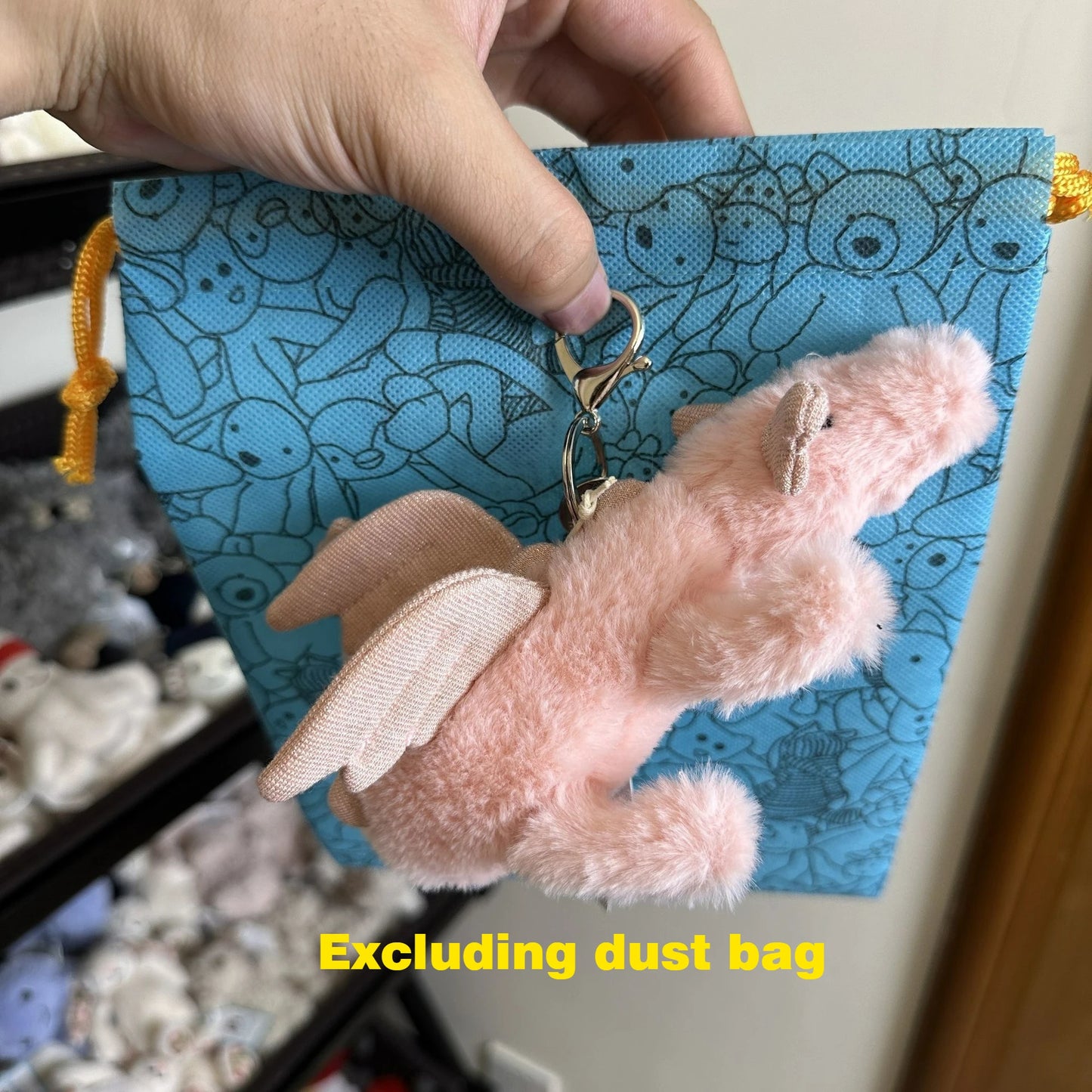 Hot tea bag Jc Cute Plush Toy label cute girl bag charm plush toy keychain Kawaii plush toy Limited New Gift bag