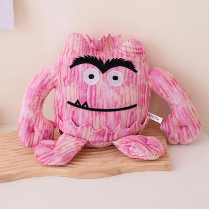 15/25cm 7pcs Kawaii Colorful Monster Plush Doll With Expression Monster Plushie Stuffed Toy For Boys And Girls Birthday Gifts