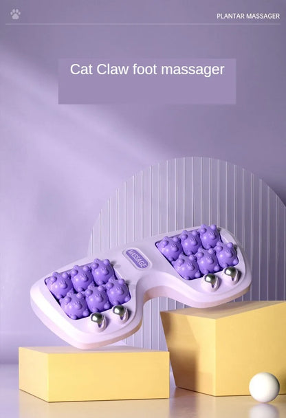 Foot Massager Roller Feet Acupressure Point Massage Plantar Fasciitis Pain Relief Relax Roller Trigger Point Reflexology Tool