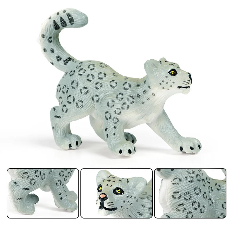 Oenux Arctic South Pole Animals Simulation Penguins Polar Bear Wolf Beluga Whale Action Figures Model Figurine PVC Kid Toy Gift