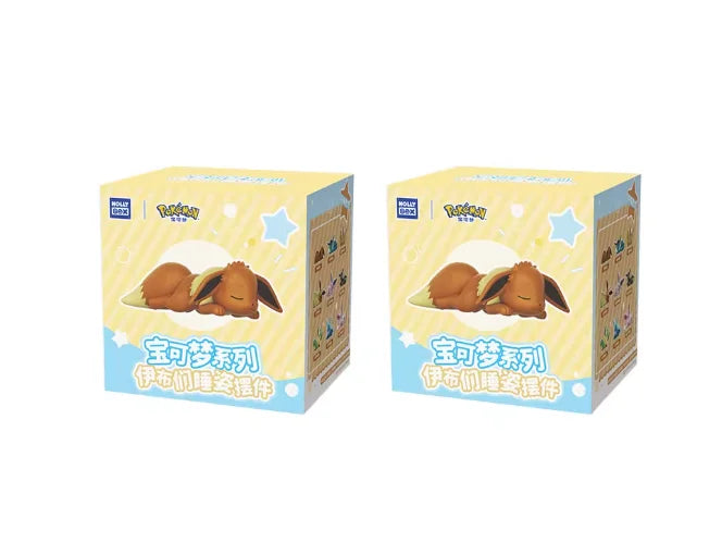 New Genuine Eevee Sleeping Position Series Mystery Box Vaporeon Anime Figurines Sylveon Espeon Umbreon Merchandise  Gift Toy