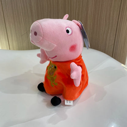 2pcs/set Genuine Peppa Pig kids Plush Toys peppa with Teddy bear George with Dinosaur Soft Stuffed Dolls Kids Toys original box