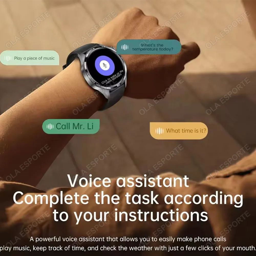 Watch 5 Pro GPS NFC Smart Watch Men 360*360 AMOLED Screen Heart rate Monitor Bluetooth Calls IP68 Waterproof Man Smartwatch 2025