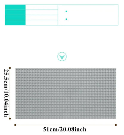 1pcs 32x64 holes single layer classic block base plate, DIY assembly block wall compatible brand toys Christmas Birthday gift