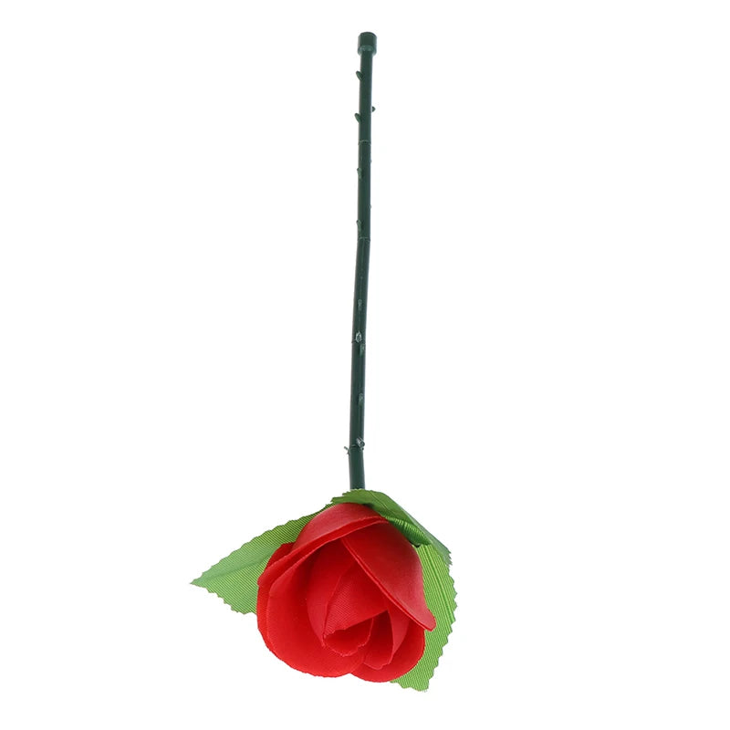 Folding Rose Magic Tricks Flower Appearing Close-Up Stage Street Illusion Gimmick Props Toys for Kids Surprise To Your Lover
