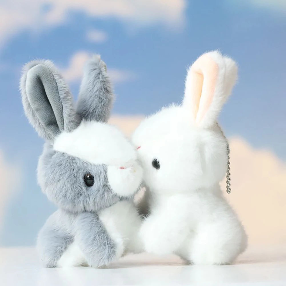 14cm Cute Bunny Cartoon Animal Dolls Stuffed Long Ear Rabbit Soft Plush Toys Sleeping Children Baby Birthday Gift for Kids