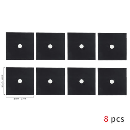8/4/1pcs Stove Protector Cover Liner Gas Stove Protector Stove Stovetop Burner Protector Kitchen Accessories Mat Cooker 27cm