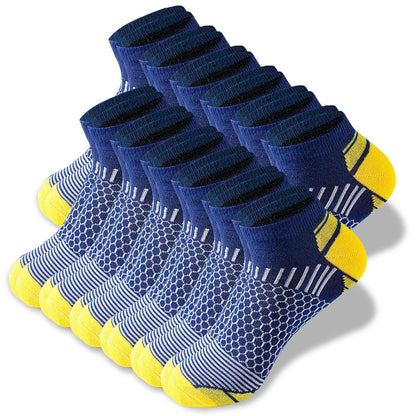 6/12 Pairs Colorful Men's Low Tub Socks Fashion Comfortable Autumn Classic Black Business Sock High-quality Men's Short Socks