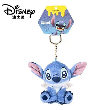 Original Disney Toy Story Stitch Kawaii Winnie Lotso Plush Doll Cartoon Stuffed Anime Keychain Pendant Strap Toys Gift For Kids