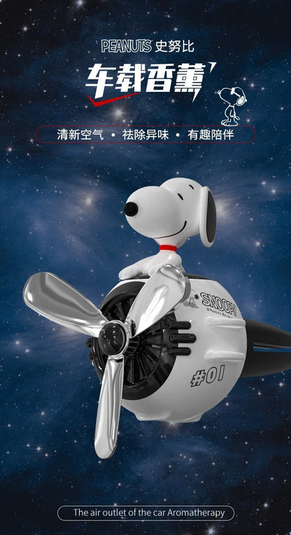 Cute Snoopy Anime Car Air Freshener Aromatherapy Fragrance Piece Car Air Outlet Decoration Perfume Clip Decor Accessories