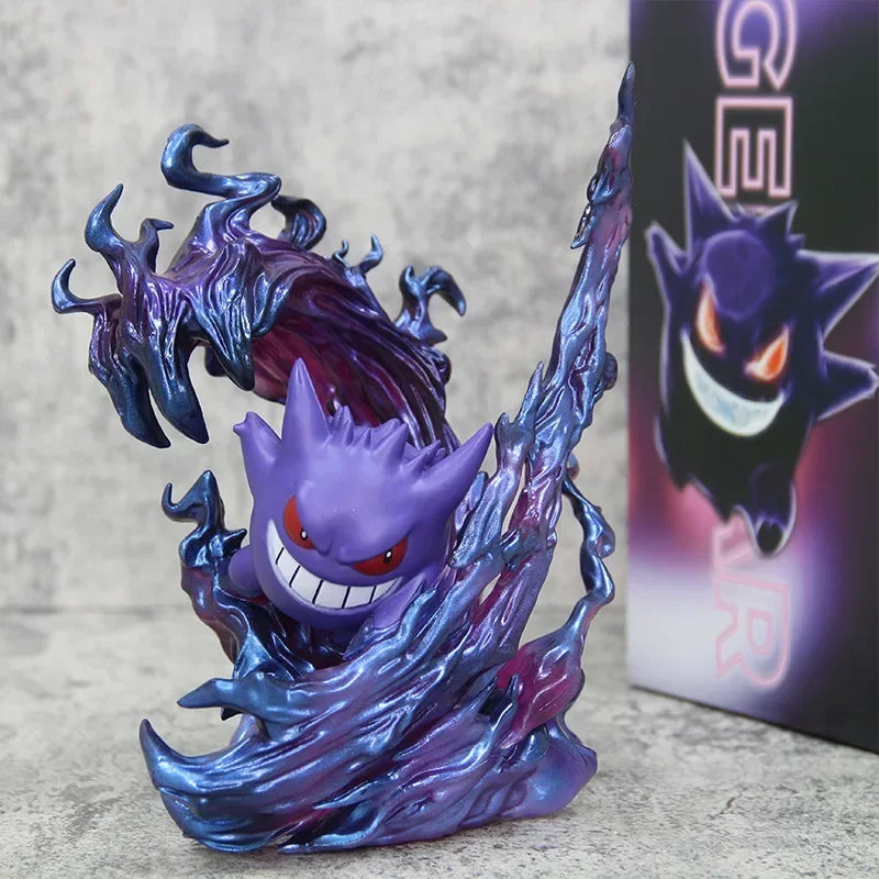 18cm Pokemon Gengar Figure Anime Action Model Collectible Statue for Display Halloween Christmas Birthday Gift Desktop Deco Doll