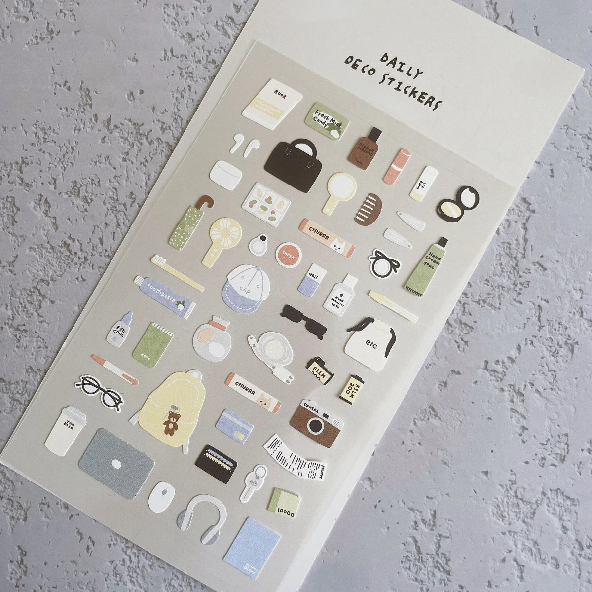 Korean Import Suatelier Travel Home Life Study Friend Stickers Scrapbooking Diy Journaling Diary Stationery Sticker School Gift