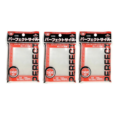 100PCS KMC Card Sleeves Transparent Trading Card Sleeves Perfect Fit Standard Size Card Board Game Cards Outer Protector 64x89mm
