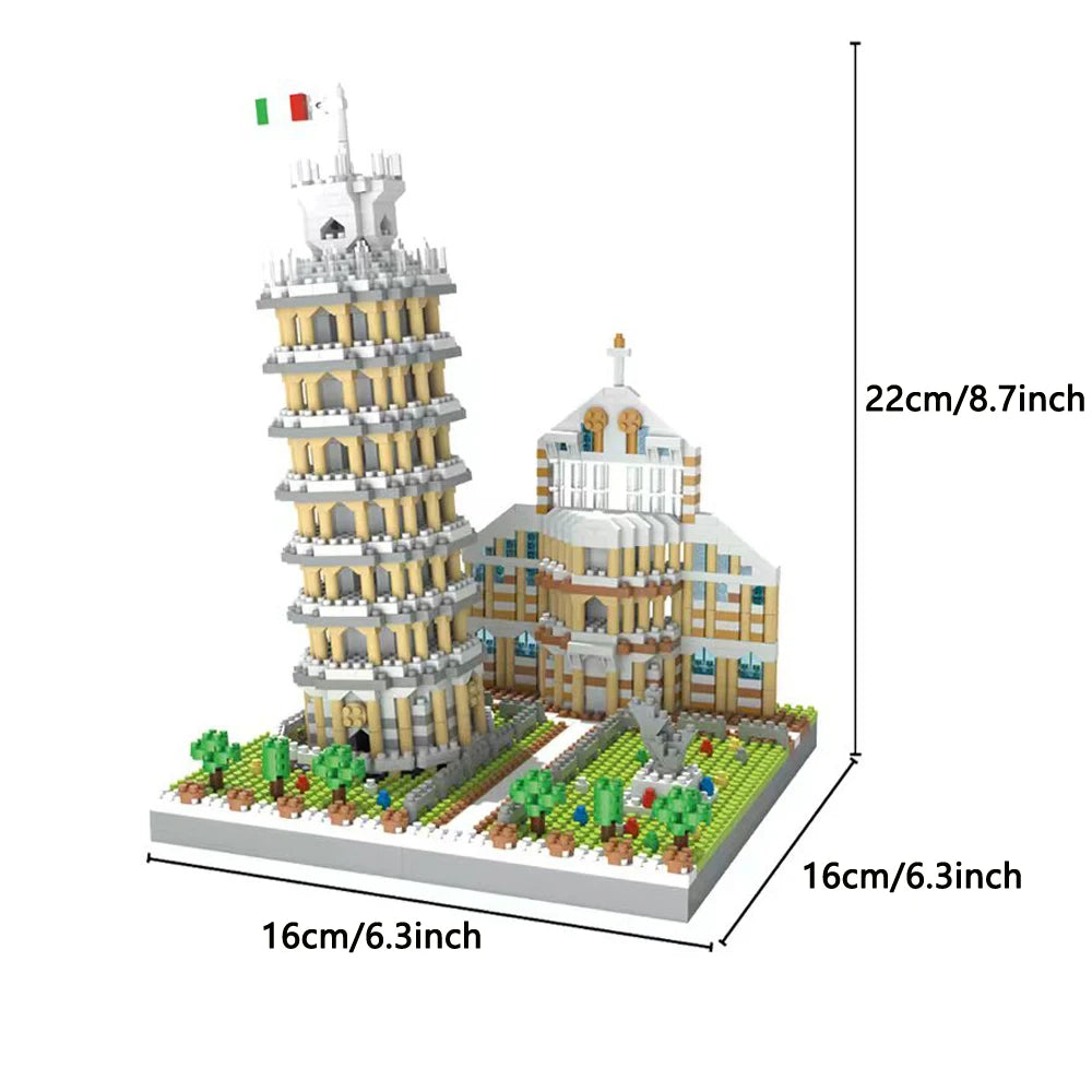 Eiffel Tower Paris Architectural Micro Mini Model Building Blocks Toy : Enhance Your Office Decor, Boost Hand Skills Gift