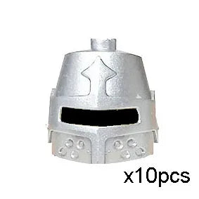 Viking Pirate Age Bullhorn Hat Medieval Knight Roman Warrior Soldier Helmet Action Figures Building Blocks Toys For Children