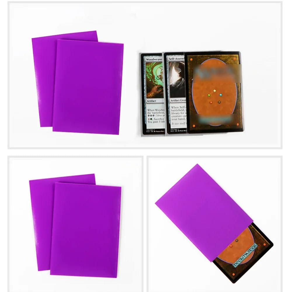 50PCS 66x91mm Matte Solid Standard Size Card Sleeves Toploading Trading Cards Protector Card Cover for MGT/PTCG