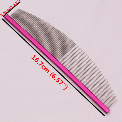 Pet Grooming Combs Aluminum Alloy Brush For Dogs Boundary Knot Massage Tools Professional Salon Cat Hair Cleaning Crescent 7900#