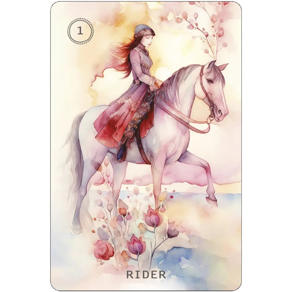 Sweet Blossom Lenormand 10.4*7.3cm 38 Pcs Cards with Its Lightness and Softness of Colors