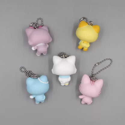 Cinnamorolles Dessertes Series Cat DIY Materials Figures Peripheral Products Model Pendant Key Chain