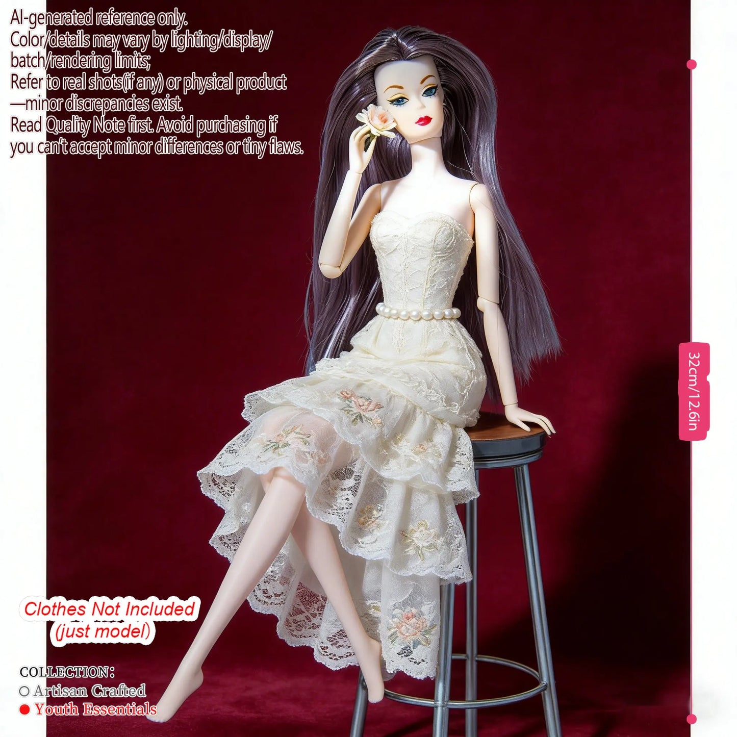 Multi-Joint BJD Model, 1/6 Scale 12-Joint, Changeable Makeup Premium Craft (no clothing)