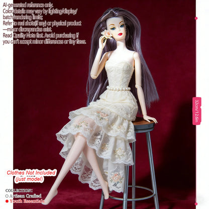 Multi-Joint BJD Model, 1/6 Scale 12-Joint, Changeable Makeup Premium Craft (no clothing)