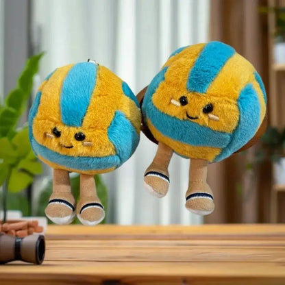 Soft Plush Cartoon Volleyball Toy, Fun Sports-Themed Keychain and Bag Decor