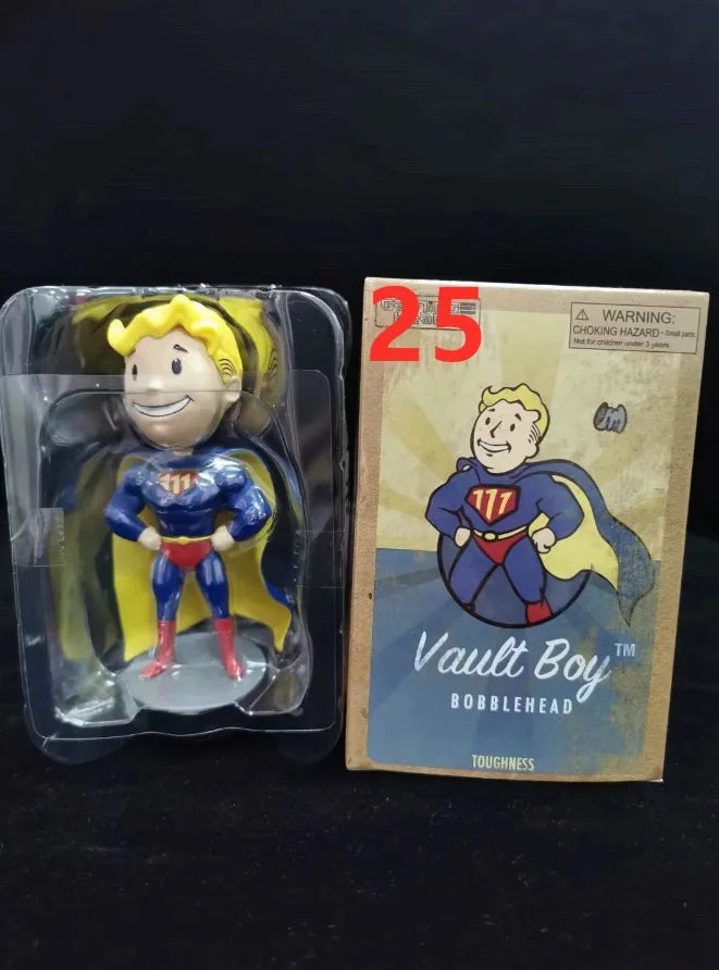 Bobblehead Cute Vault Boy Full Set Anime Action Figure Toys Statue Collection Model Doll  Desktop Ornament Display Toys Gifts