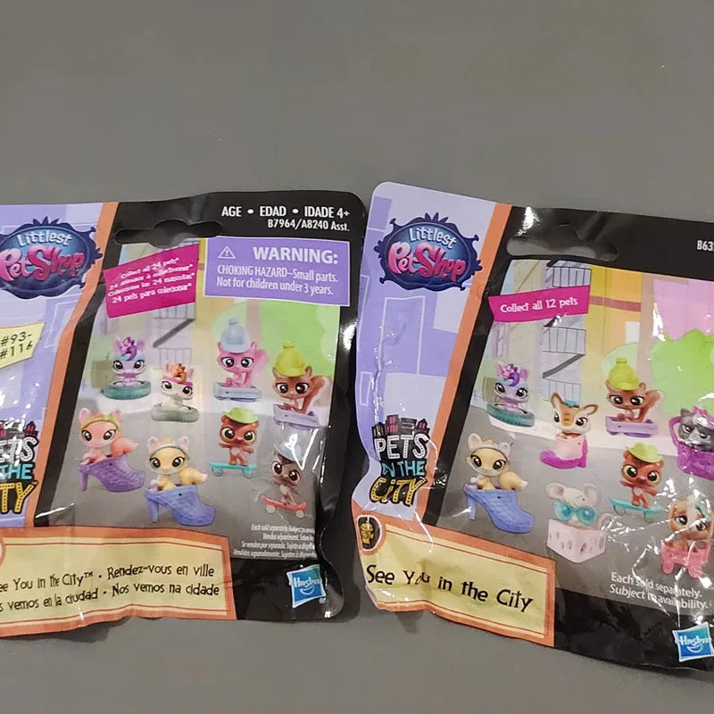 Hasbro Littlest Pet Shop Toys Cute Animal Series Accessories Princess Dog Miniature Figurines Decorative Ornaments