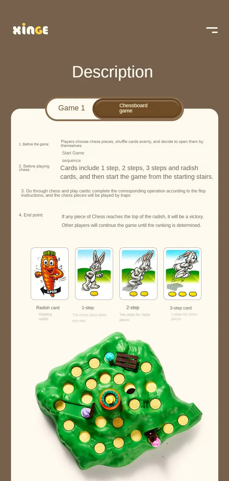 New Rabbit Trap Puzzle Toy Children's Dual Play Multiplayer Board Game Competition Parent Child Interactive Strategy Game