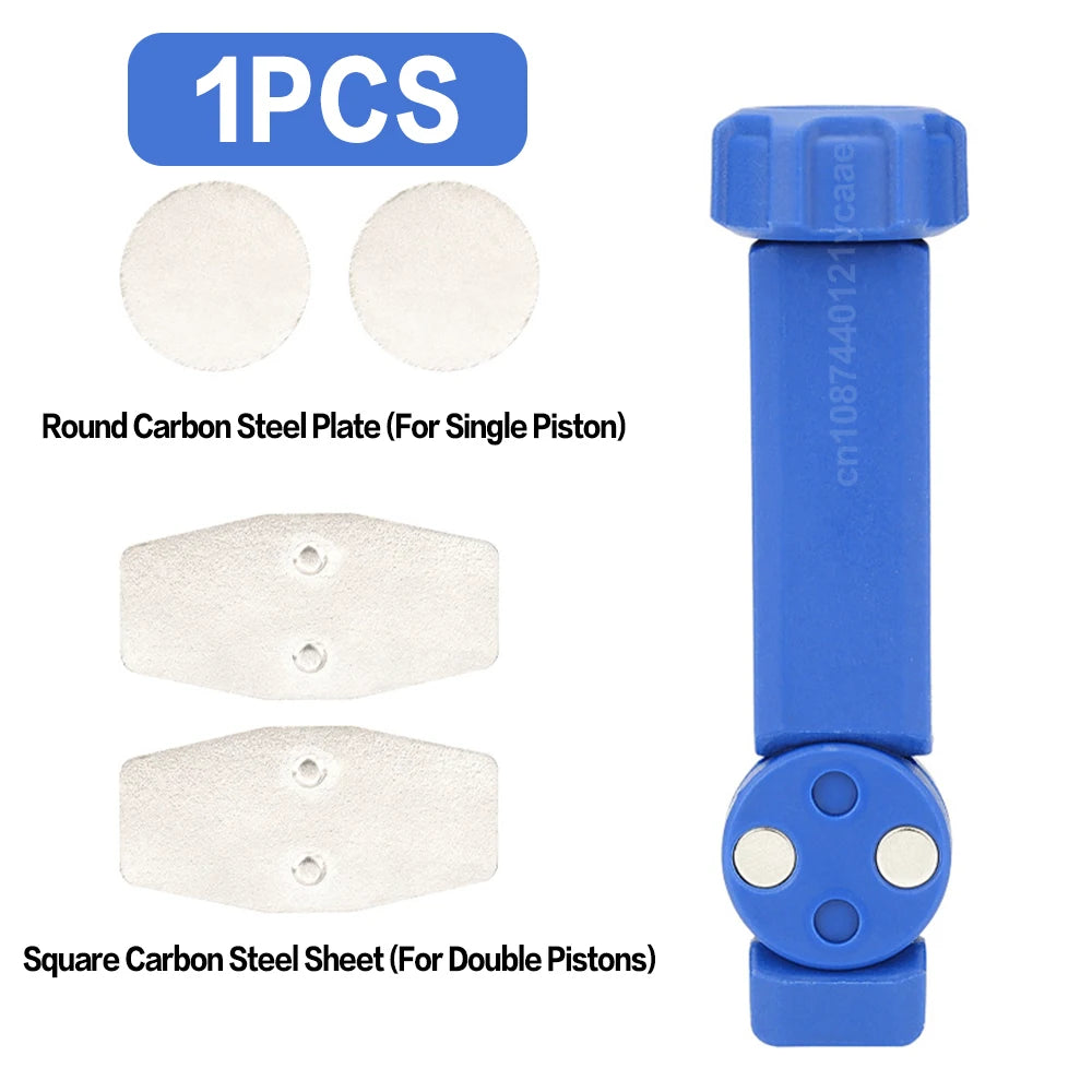 2in1 Bicycle Brake Pad Spreader Tool Durable Steel Rotatable Bike Oil Disc Piston Reset Hydraulic Brake Caliper Piston Extension