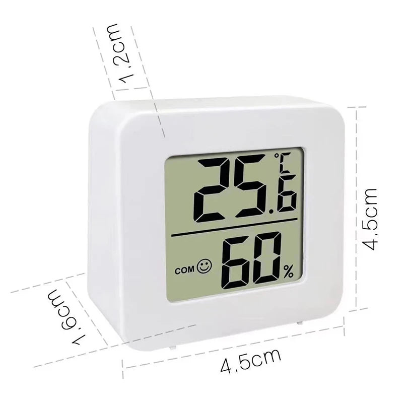 4pcs Mini LCD Hygrometer Thermometer Indoor Household New Digital Temperature Humidity Meter Digital Display Wall Mounted Sensor