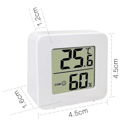 4pcs Mini LCD Hygrometer Thermometer Indoor Household New Digital Temperature Humidity Meter Digital Display Wall Mounted Sensor