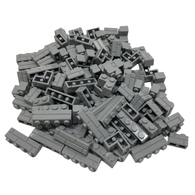 100/120Pcs MOC Building Block Simulation City Wall Brick Building Block Model Building Accessories Castle Construction Toys