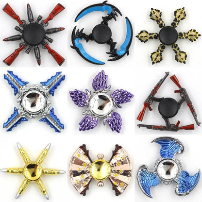 Colorful Figdet Spinner Zinc Alloy Smooth bearings Anime Game Hand Spinner Stress Relief Fingertip Gyro Toys For Adult Kids