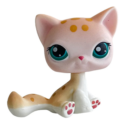 Rare pet shop lps toy toy Stands Short Hair Cat Original Kitten Husky Puppy Dog Fox Cute Animal Old Bobble head toy