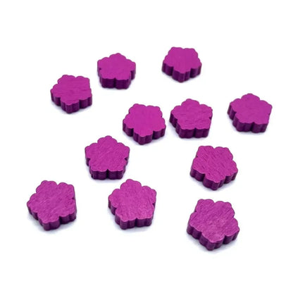 10pcs/set Mini Wooden Color Mark  DIY Game Props Wooden Chess Game Accessories