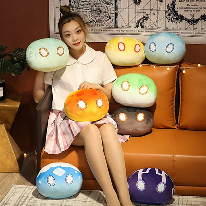 10cm Genshin Slime Plush Pendant Toys Genshin Impact Stuffed Pillow Cute Anime Game Original God Cosplay Fans for Kid Gift