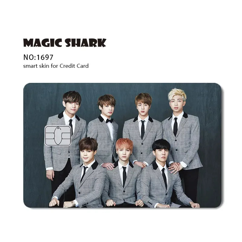 100% New Arrival Conch Money Bow Anime Speend or Save Meme Credit Card Film Debit Card Sticker Skin