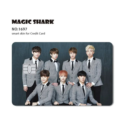100% New Arrival Conch Money Bow Anime Speend or Save Meme Credit Card Film Debit Card Sticker Skin