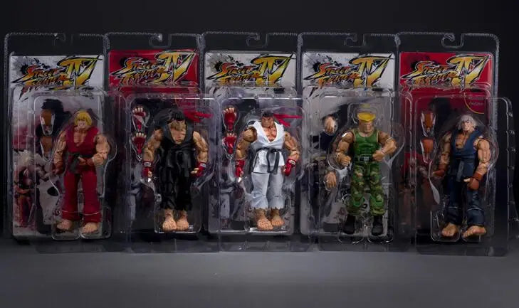 Street Fighter CHUN LI RYU Ken Guile Akuma Articulated PVC Action Figure Collectible Model Toys