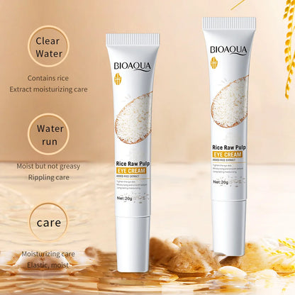 BIOAQUA White Rice Skin Care Sets Moisturizing Face Serum Anti Wrinkle Dark Circles Anti-aging Eye Cream Travel Size Skin Care