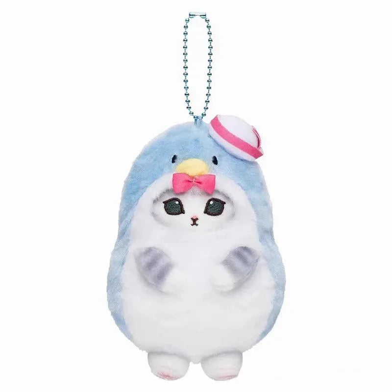 Anime Shark Cat Co Branded Cross-dress Kuromi Hello Kitty Cinnamoroll Plush Toys Collect Decoration Pendant Gift