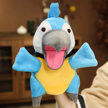 Stuffed Plush Animals Toys Hand Finger Puppet Kawaii Dolls Educational Baby Toys Learning & Education Monkey Tiger Children Gift